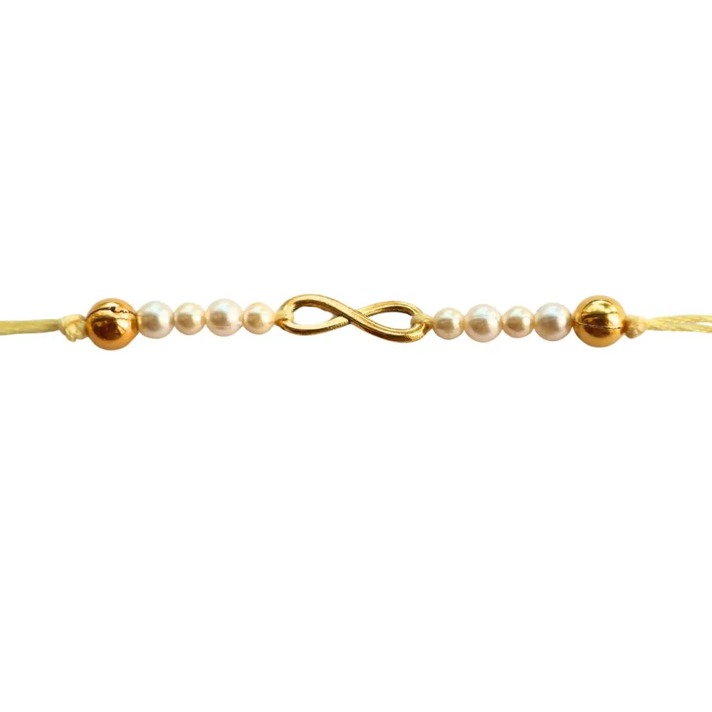 Elegant Rakhi with Infinity Charm